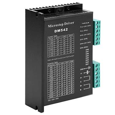 Imagem de Akozon Driver Microstep DM542 para Motores de Passo Bifásicos, Controle de Corrente PWM, Subdivisão Alta, Compatível Com Nema 17/23/34, Controle de Precisão para CNC e Máquinas de Gravação