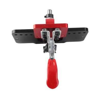 Imagem de RiToEasysports Conjunto de Broca de Gabarito para Dobradiça de 35 Mm, Ferramenta de Carpintaria de Liga de Alumínio para Instalação de Dobradiça de Porta de Armário Com Braçadeira Ajustável e Broca