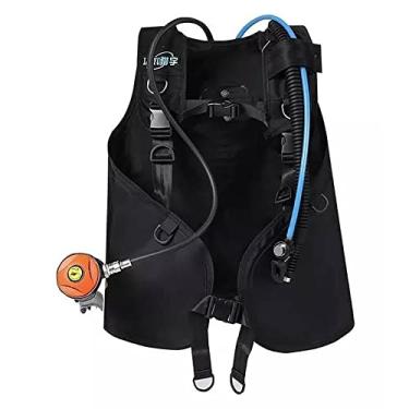 Imagem de TUXING BCD de mergulho, dispositivo compensador de flutuabilidade de mergulho para narguilé de mergulho, ventilador de mergulho compatível com BCD, dobra completamente para economizar espaço,