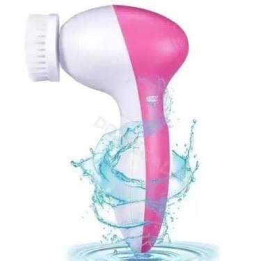 Imagem de Escova de Limpeza Facial Giratória 5 em 1 – Limpeza Profunda, Massagem e Esfoliação Suave – Para Pele Oleosa, Seca ou Sensível – À Prova D’Água – Skincare Completo em Casa