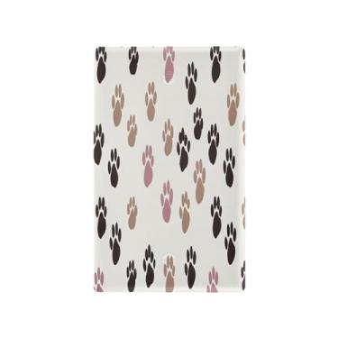 Imagem de Wassud Placa de cobertura para interruptor de luz de pata marrom e preta, 1 capa de tomada em branco placa de parede decorativa decoração de casa sala de estar quarto