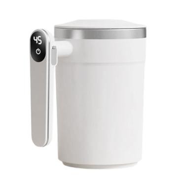 Imagem de Copo Autoagitável,Acessórios de Aço Inoxidável com Recarga USB e Termógrafo LCD Integrado,Caneca de Agitador Automático | para Piqueniques e Aventuras no Frio Chá Leite Caminhadas