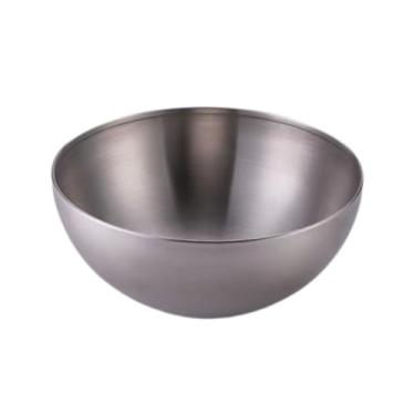 Imagem de Tigela de Inox Dourado para Cozinha - Bowl Inox 15cm Ideal para Salada, Confeitaria e Preparo de Alimentos | Prática, Durável e Fácil de Limpar (Prata,3)