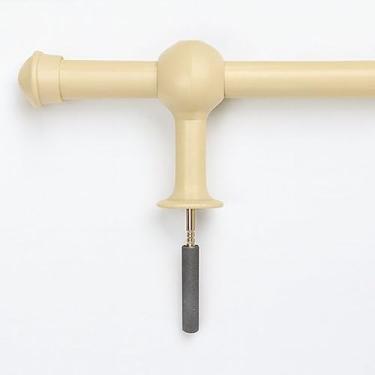 Imagem de Varão de Madeira 2 metros Decoração Elegante Sala Quarto Cozinha Escritório cortina Bege,Preto,Branco,Marron,Cinza varão de cortina(BEGE,02 UNIDADES)