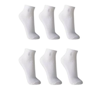 Imagem de Lupo Meia 3223 Kit 6 Pares Cano Curto Tamanho 45-48, 45-48, Branco