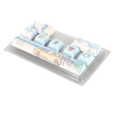 Imagem de Generic Teclas de Teclado, Teclas Bonitas Resistentes à Abrasão Desbotadas Decorativas 8 para Teclado Mecânico 61 para Mecânico 108 (Tipo 1)