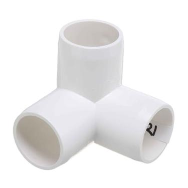 Imagem de DTGN 20 peças de encaixe de PVC de cotovelo de 2,5 cm, encaixe de tubo de PVC de grau cruzado de 4 vias SCH40, conector de cotovelo de canto DIY para móveis de construção, conexão de estrutura de