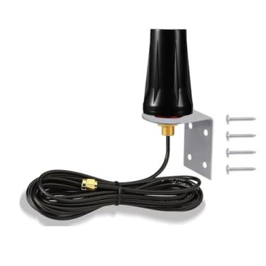 Imagem de CORONIR Antena 4G LTE externa à prova d'água SMA macho compatível com Verizon AT&T T-Mobile Sprint 4G LTE roteador gateway modem celular Trail Camera 5 pés