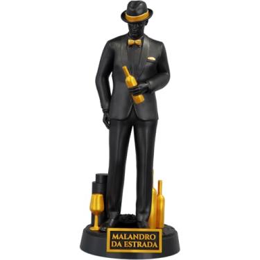 Imagem de Estátua Malandro da Estrada Imagem Umbanda Candomblé (Cor Aurum Noctis)