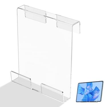 Imagem de Suporte de tablet de acrílico transparente para esteira e bicicleta ergométrica, suporte de leitura transparente universal para painel de visualização, comporta revista de agenda telefônica (estilo 2)