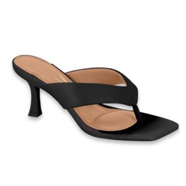 Imagem de Sandália Tamanco Feminino Vizzano Salto Médio Taça Festa Casual Ref: 6