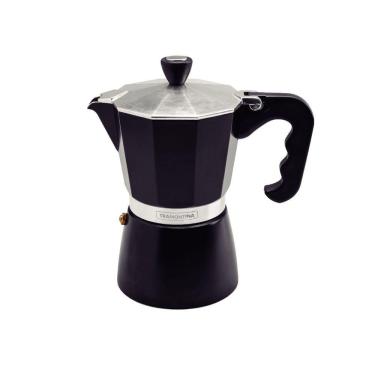 Imagem de Cafeteira Expresso Italiana Tramontina Em Alumínio Preto Com Cabo Em Nylon 320 Ml