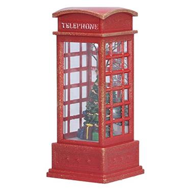 Imagem de TOPINCN Lanterna de Globo de Neve de Natal, Mesa Iluminada Decorativa Luz Noturna Cena de Natal Decoração de Casa de Férias, Lâmpada de Quente Portátil Enfeite de Pingente de Mesa (Árvore)