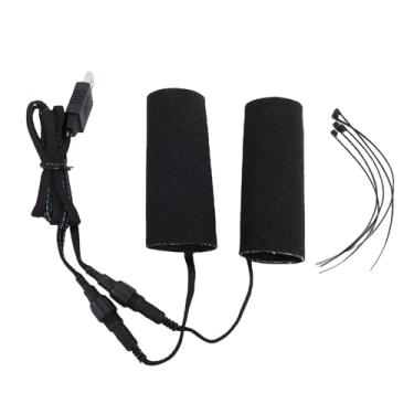 Imagem de Asixxsix Capa de Punhos Aquecidos para Motocicleta USB, 6 Configurações de Temperatura Aquecedor de Guiador Punhos de Guiador Aquecidos, Capa de Aquecida à Prova D'água IP67,