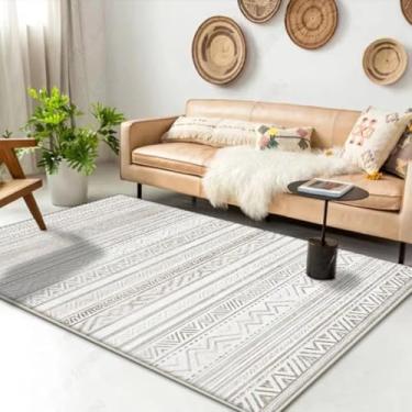 Imagem de Tapete geométrico para sala de estar, decoração de casa, tapete para quarto, closet (160 x 200 cm / ML008-sem fiapos-8)