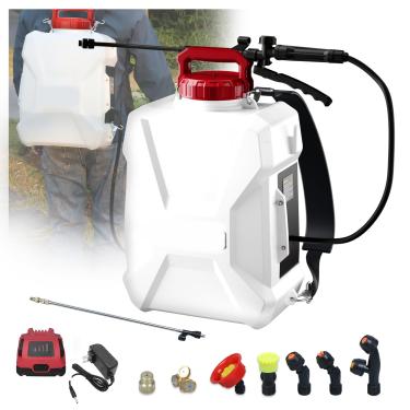 Imagem de Mayoki Pulverizador De Mochila Alimentado Por Bateria 3 Galões Compatível Com Milwaukee 18 V, Elétrico Jardim 55 Psi V E 2,0 Ah, 7 Bicos, 2 Hastes, Para Ervas Daninhas Gramado, Capina Limpeza
