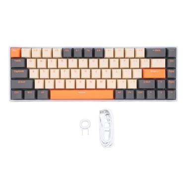 Imagem de OPPWONG Teclado Para Jogos, 3000mah 68 Teclas Retroiluminação Dinâmica Rgb Hot Swappable Interruptor Vermelho Teclado Mecânico Com Bluetooth Sem Fio Tipo C 3 Modos Teclados Mecânico