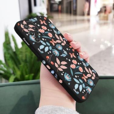 Imagem de Capa flor para samsung a54 a34 a24 a56 a36 a26 a16 a14 a73 a53 a33 a23 a13 a72 a52 a32 a15 a25 a35 a55 a22 a06 4g 5g, preto 1, para samsung a16