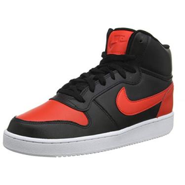 Imagem de Nike Tênis masculino Ebernon Mid Black/Habanero Red/White 11 D (M)