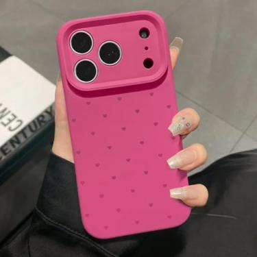 Imagem de Capa fosca em cores vibrantes para iPhone 17, 16, 15 Pro Max, 14 Plus, 12, 13 e 11, em silicone líquido macio e ultrafino (para iPhone 16 Pro/Rosa Choque)