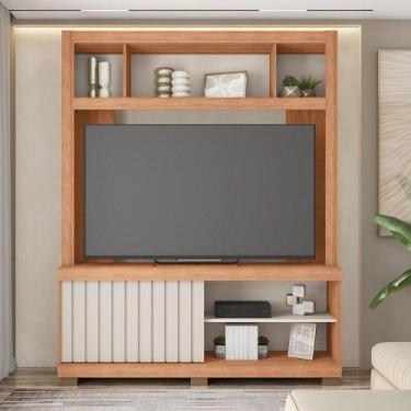 Imagem de Estante Tv 60 Pol 160cm Sala De Estar Ravik C01 - D'rossi Cor Freijó/o