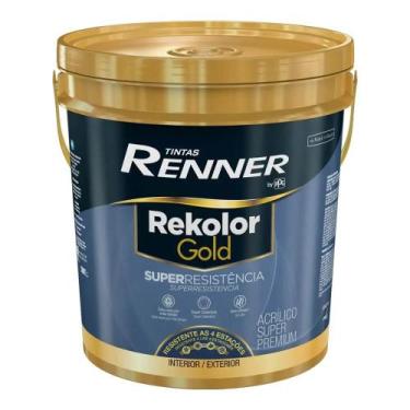 Imagem de Tinta Rekolor Gold Acrílico Semibrilho Branco/base Balde 16l Renner