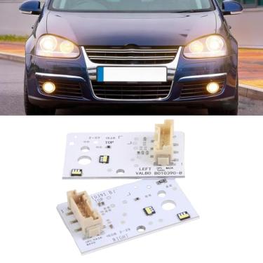 Imagem de 2 peças LED DRL Board Chip Farol Luz de Circulação Diurna Reator Apto para Infiniti QX30 Q30 2017 2018 2019 Painel de Módulo de Luz Diurna Esquerda e Direita, Substitua B010390-B B010391-B