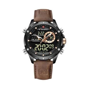 Imagem de Relógio Digital Militar Esportivo NAVIFORCE À Prova D'Água, Relógio De