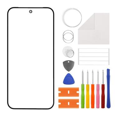 Imagem de Duotipa Conjunto de reparo de vidro frontal de tela de 6,8 polegadas para Google Pixel 10 Pro XL com adesivo OCA incluindo kit de ferramentas, sem tela LCD e digitalizador sensível ao toque