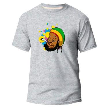 Imagem de Camiseta Básica Algodão Premium Estampa Digital Bob Reggae - Pavesi, C