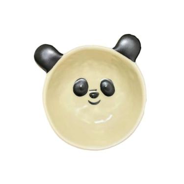 Imagem de Desenhos animados animais domésticos prato de fricção personalidade criativa molho de cerâmica vinagre prato panda