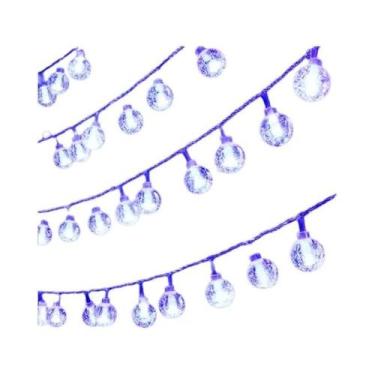 Imagem de Luzes De Cordão LED Em Forma De Bolha Dourada, Funcionamento Com Bater