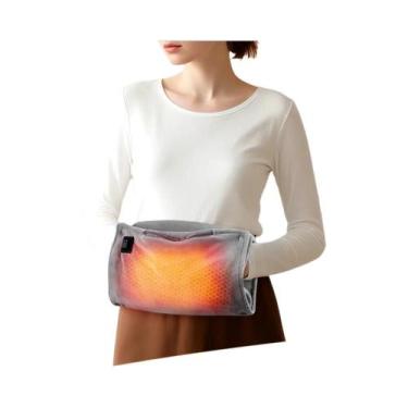 Imagem de Almofada Elétrica De Aquecimento Para Pés Em Pelúcia Macia, Lavável, A