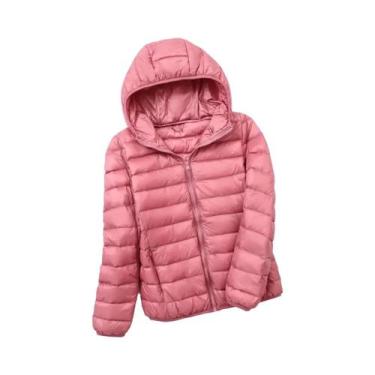 Imagem de Jaqueta De Pluma Com Capuz Para Mulheres plus Size, Leve E Quente, Cas