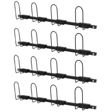 Imagem de SQXLXDD Conjunto de 4 peças de suporte de luvas de boxe para pendurar na parede, suporte para secadora de luvas, organizador de luvas de boxe para garagem, academia, sala de treinamento, suporte de