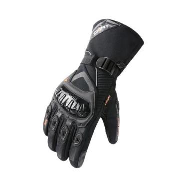 Imagem de Luvas De Motocicleta Impermeáveis Para Inverno, Quentes, Com Tela Sens