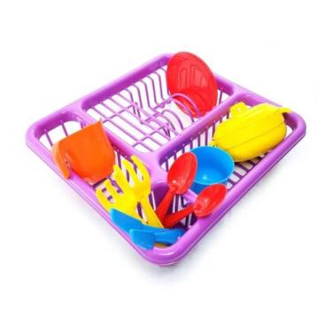 Imagem de Cozinha Infantil Sequinha Com Escorredor E Acessórios DivPlast
