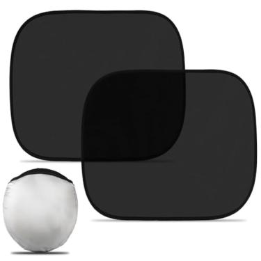 Imagem de Pacote com 2 persianas de janela de carro para bebês de 43,9 x 36 cm para bebês no carro com ventosas, proteção solar completa contra raios UV para crianças/adultos/animais de estimação