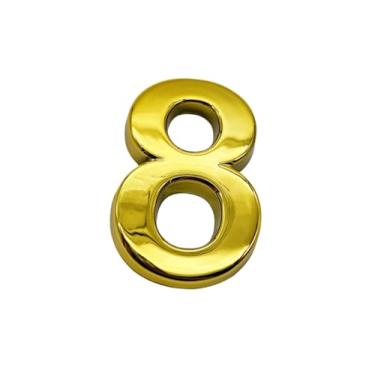 Imagem de NumRealm Número de porta, números de casa à prova d'água 3D, endereço de caixa de correio autoadesiva, jardim, apartamento, hotel, café, sinalização, ouro-8