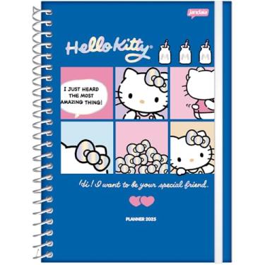 Imagem de Agenda Planner 2025 Hello Kitty 160pgs Espiral Capa Dura (Vermelho)