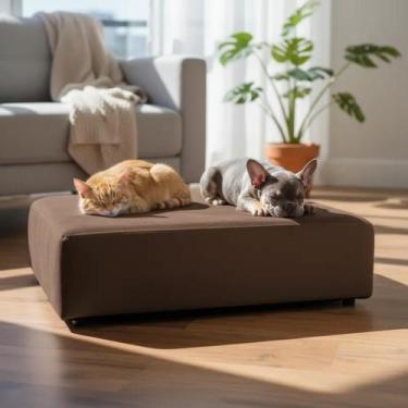 Imagem de Cama Puff Estofada em Tecido Suede Para Pets - Sami Comfort Móveis, Ve
