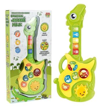 Imagem de Brinquedo Educativo Musical Guitarra Jacaré Feliz - DMT6894 - DM TOYS
