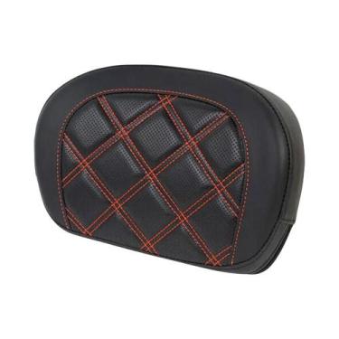 Imagem de Encosto De Sissy Bar Preto Com Suporte Para Harley Touring Softail Sli