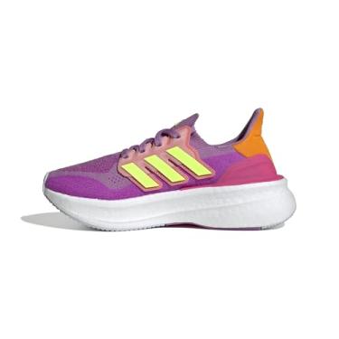 Imagem de adidas Tênis infantil unissex Ultraboost Light, Preloved Roxo/Limão lúcido/Roxo Burst, 21