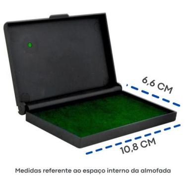 Imagem de Almofada de Carimbo N3 Verde 10,8 x 6,6 cm - Radex
