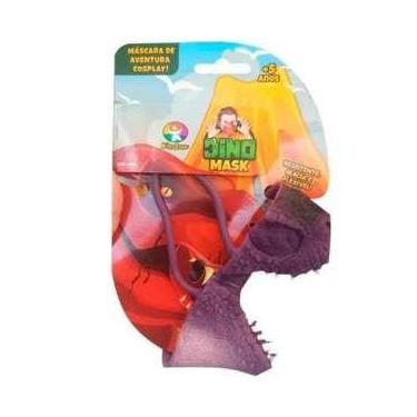 Imagem de Brinquedo Máscara Dinossauro Dino Mask Blister - Kids Zone, Roxo