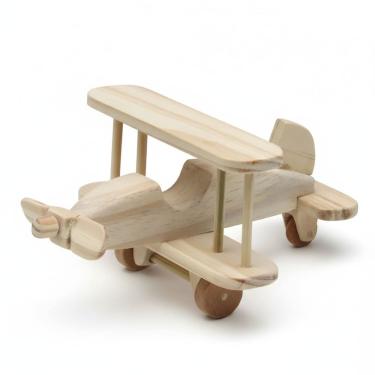 Imagem de Avião de Madeira Artesanal  Brinquedo Decoração quarto infantil bebê