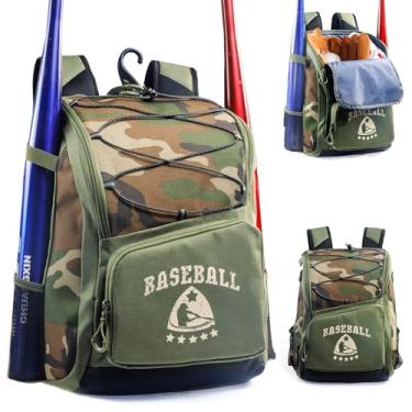 Imagem de VIGEGARI Mochila De Beisebol Infantil Para Meninos 8 A 12 Anos - Softbol Juvenil Meninas 5 Anos, Equipamento, Bastão