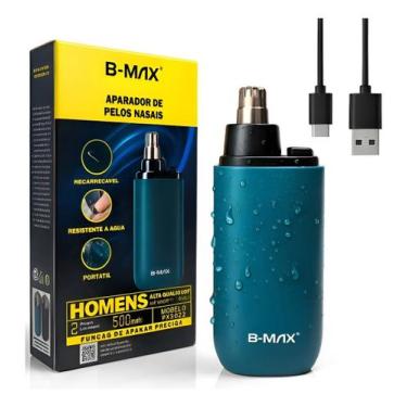 Imagem de Aparador De Pelos Nariz E Orelha Portátil Compacto Recarregável Usb BM