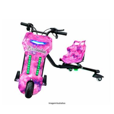 Imagem de Triciclo Elétrico Drift 350w Bluetooth 3 Velocidades Único com Amortec